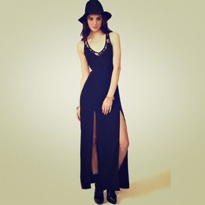 ❌SOLD❌ Reformation inspired lace cutout maxi dress