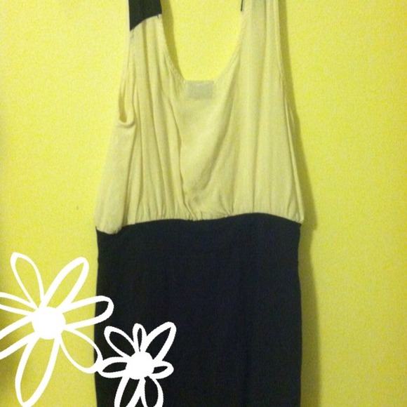 Black and White Tank Dress - Picture 2 of 2