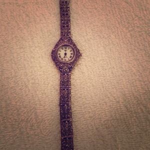 Antique looking marcasite watch