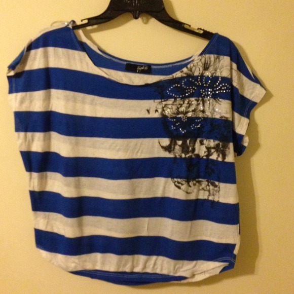 Striped top with some bling