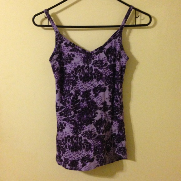 Purple animal tank top