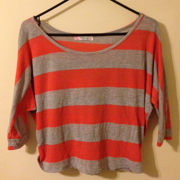 2 color  striped top