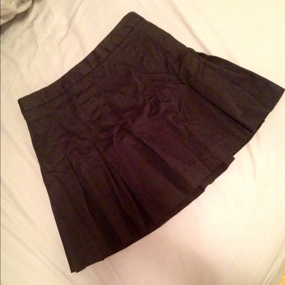 GAP Flare Cotton Black Mini Skirt, Size 2