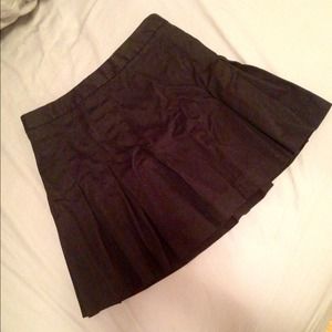 GAP Flare Cotton Black Mini Skirt, Size 2
