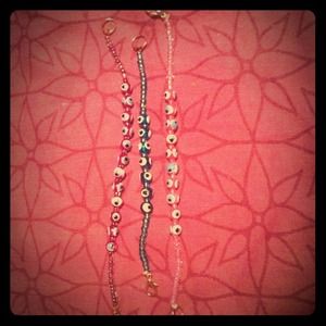 Small evil eye bracelets