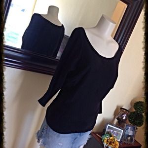 Black American Eagle Sweater Top