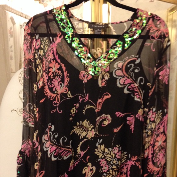 💖Beautiful Sequined Sheer Sequined Twin Set💖