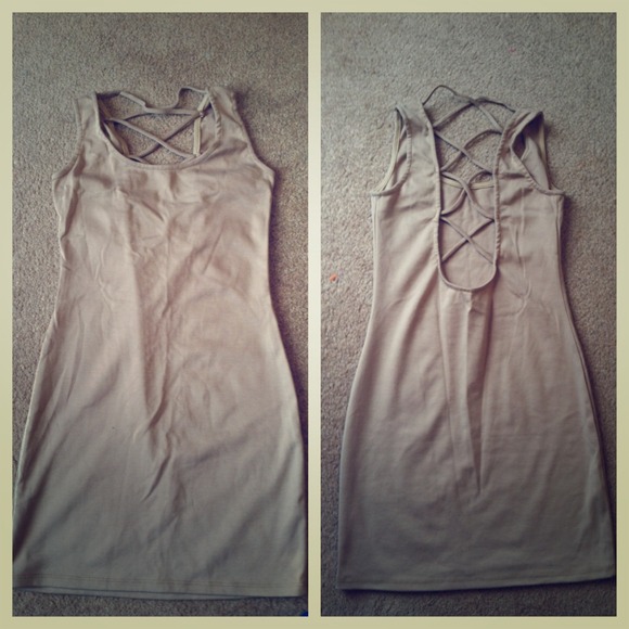 *SOLD on VINTED* Nude Bodycon Dress !