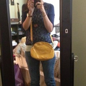 Mustard Yellow Cross-body Purse / Bag