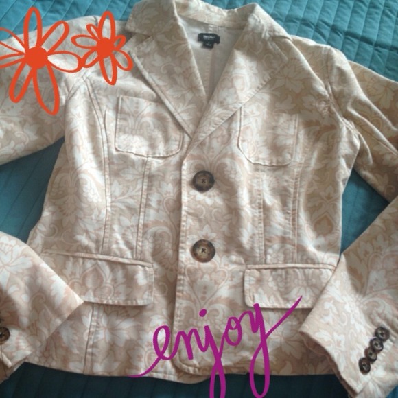 Mossimo Supply Co. Jackets & Blazers - Tan print blazer