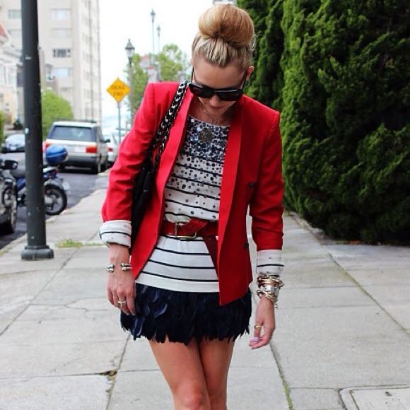RED Blazer as seen on Atlantic Pacific