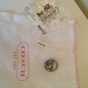 Coach Floral Dome Ring, Infinity Scarf & Bow Sweat