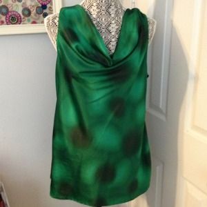 Gorgeous green cowl neck blouse