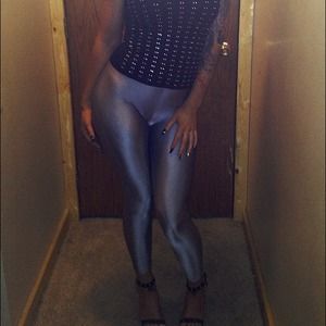 Silver leggings