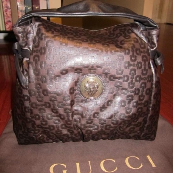 SOLD!! GUCCI medium leather Hysteria horsebit
