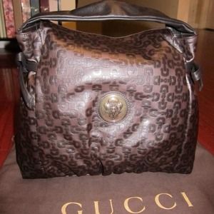 SOLD!! GUCCI medium leather Hysteria horsebit