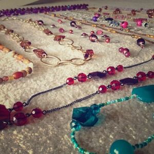 12 long necklaces