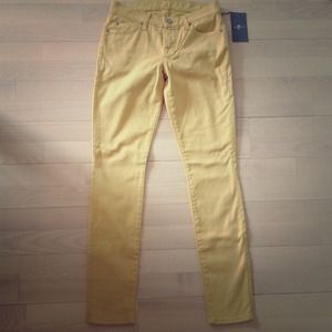 7 for all mankind yellow jeans -- JUST REDUCED