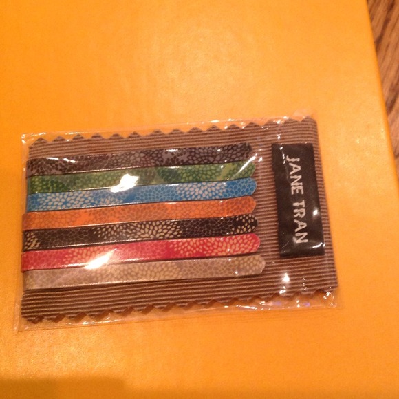 Jane tran printed bobby pin set