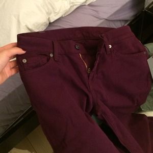 7 for all mankind yellow Skinnies -- JUST REDUCED