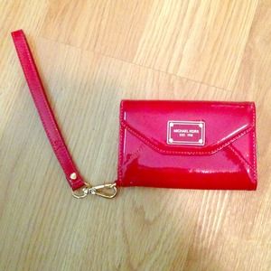 Red I-phone Wristlet