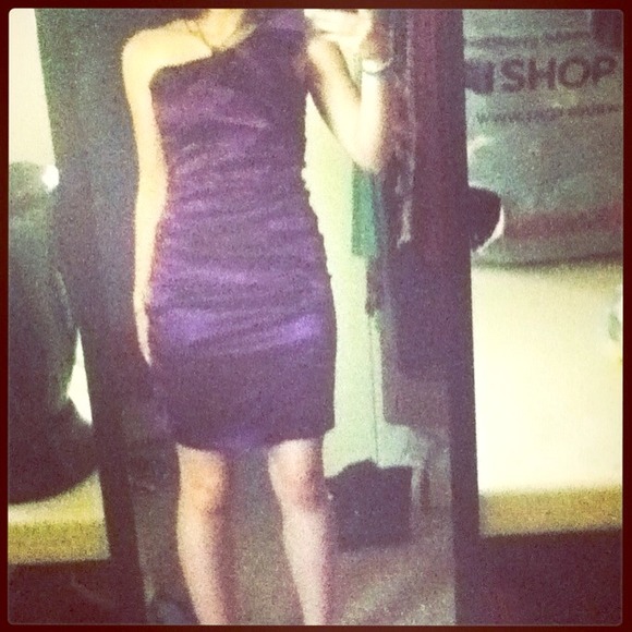 Gorgeous purple homecoming/prom dress.