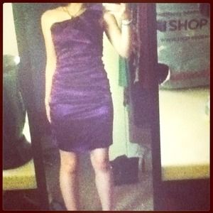 Gorgeous purple homecoming/prom dress.