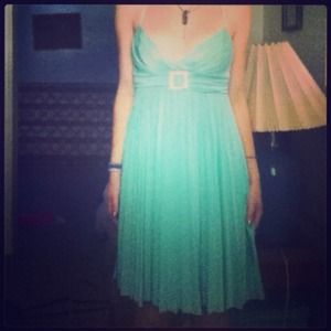 Gorgeous green prom/homecoming dress.