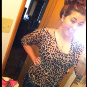 Cute leopard shirt .