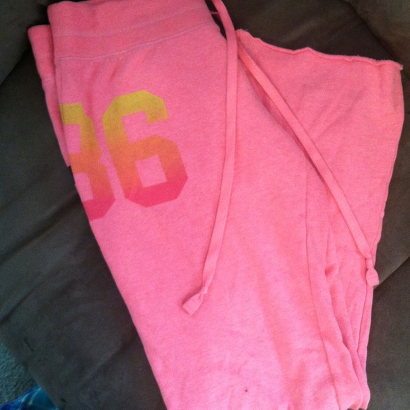 VS pink boot cut sweats