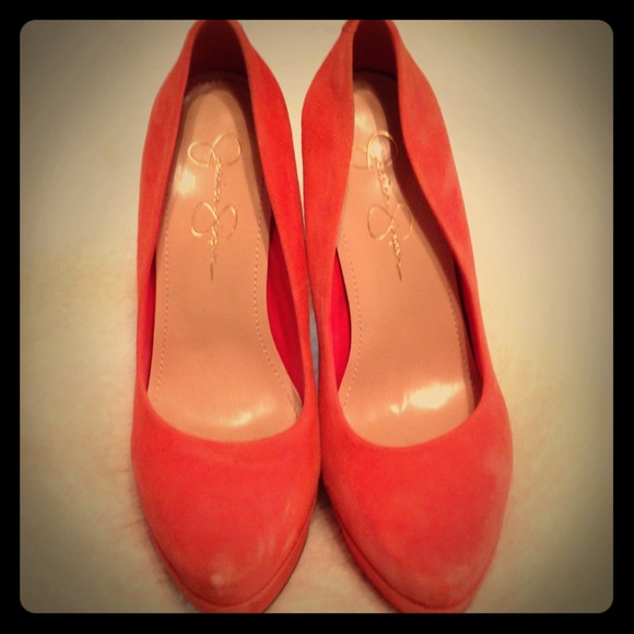 Jessica Simpson Shoes - Spiced Coral Jessica Simpson-Waleo pumps!