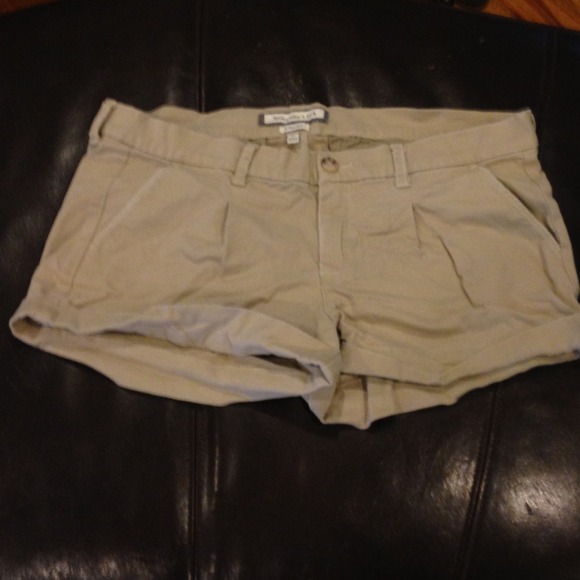 Khaki Abercrombie shorts