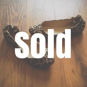 NWOT Leopard Print Flats