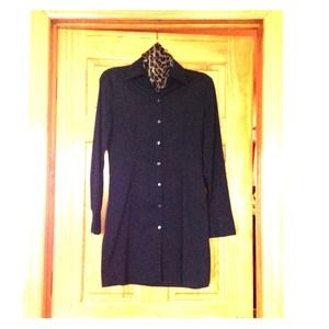 Long Sleeve Black Button Down Shirt