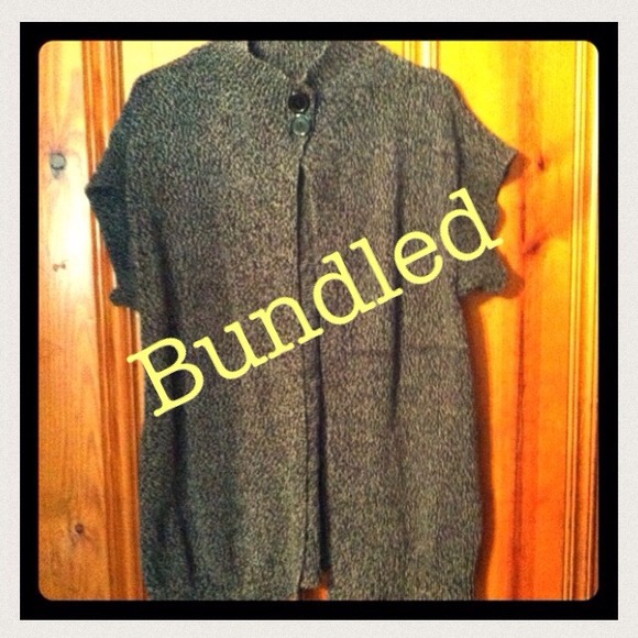 Gray and black tone throw over sweater clearance