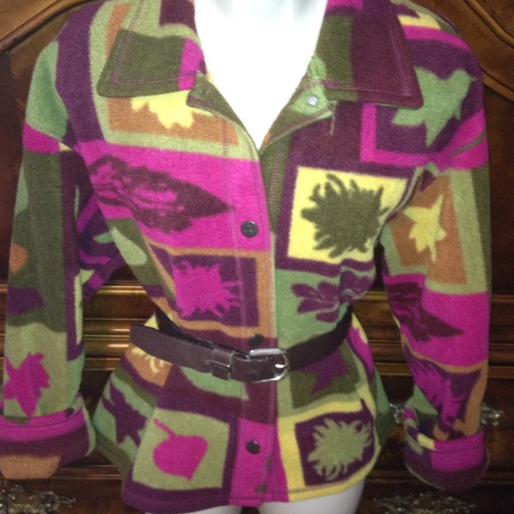 SOLD in bundle - Colorful fleece boutique jacket