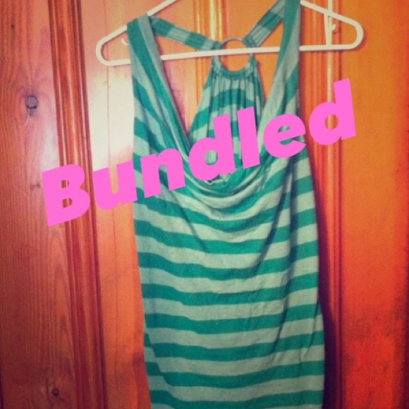 Two tone green tank top