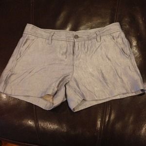 NWOT silver glittery shorts