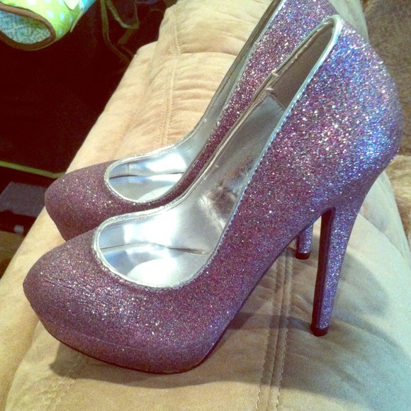 JLo sparkly heels