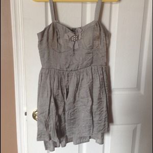 Grey/silver short dress from forever 21