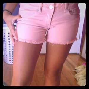 Light pink denim shorts by American Eagle