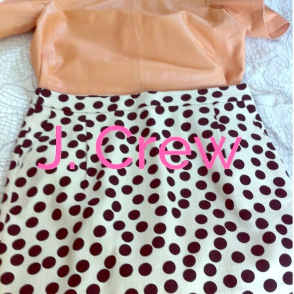 J.Crew polka dot mini skirt