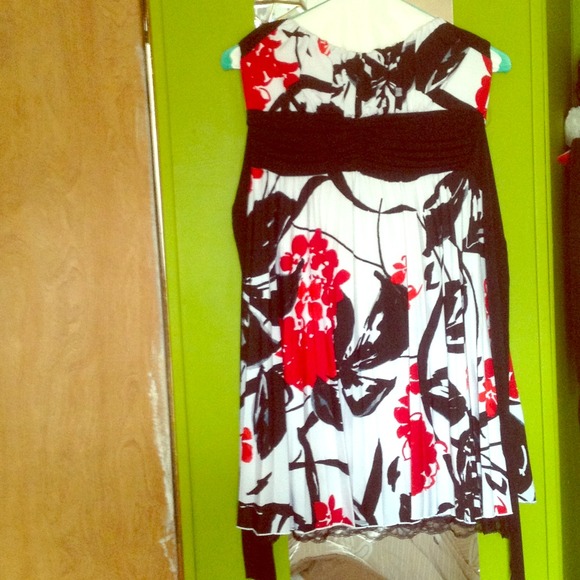 Black and red dress