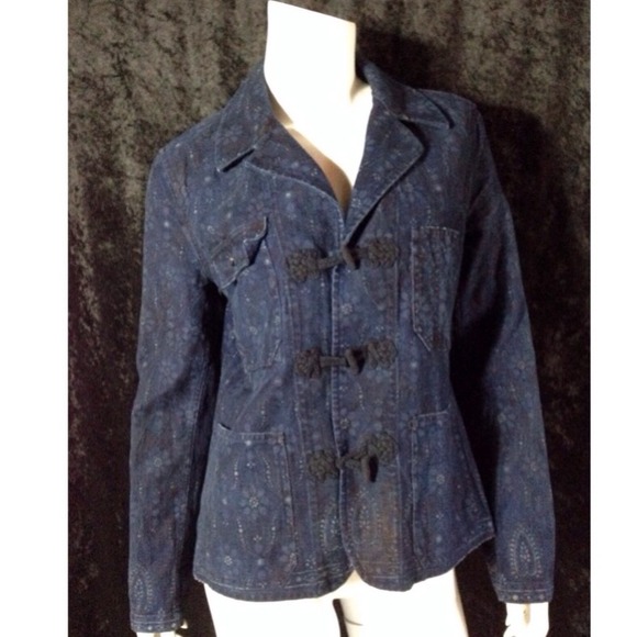 Ralph Lauren Paisley Print Denim Jacket