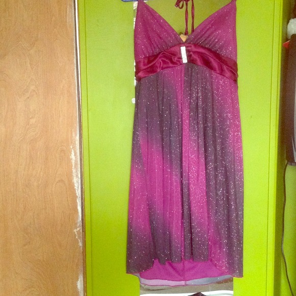 Sparkly purple tones dress