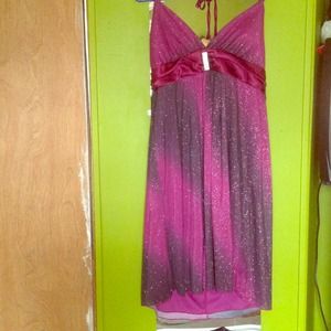 Sparkly purple tones dress