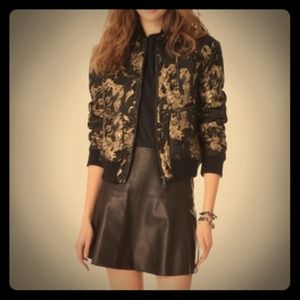 NWT Glamour Bomber Jacquard Jacket