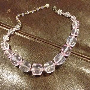 Tarina Tarantino lavender plastic bead necklace