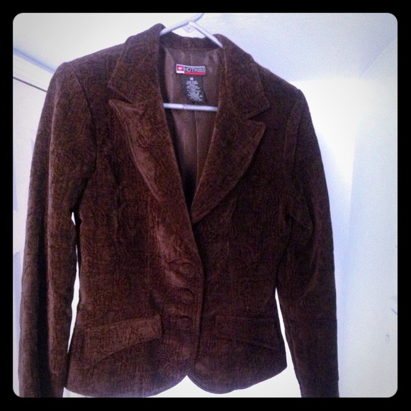 Chocolate brown chenille jacket