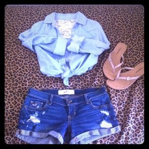 Aeropostale lace back shirt